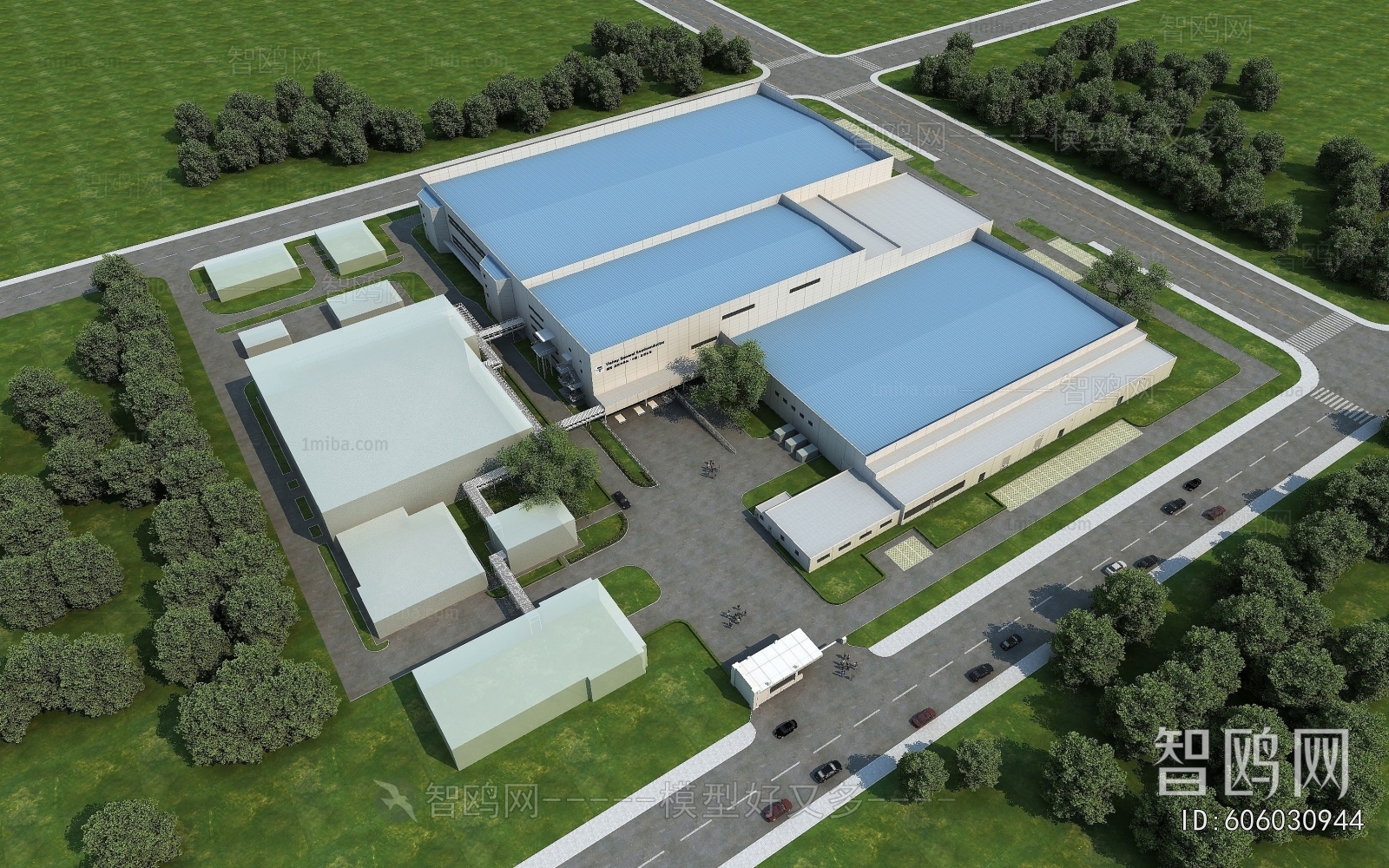 Modern Architectural Bird's-eye View Planning