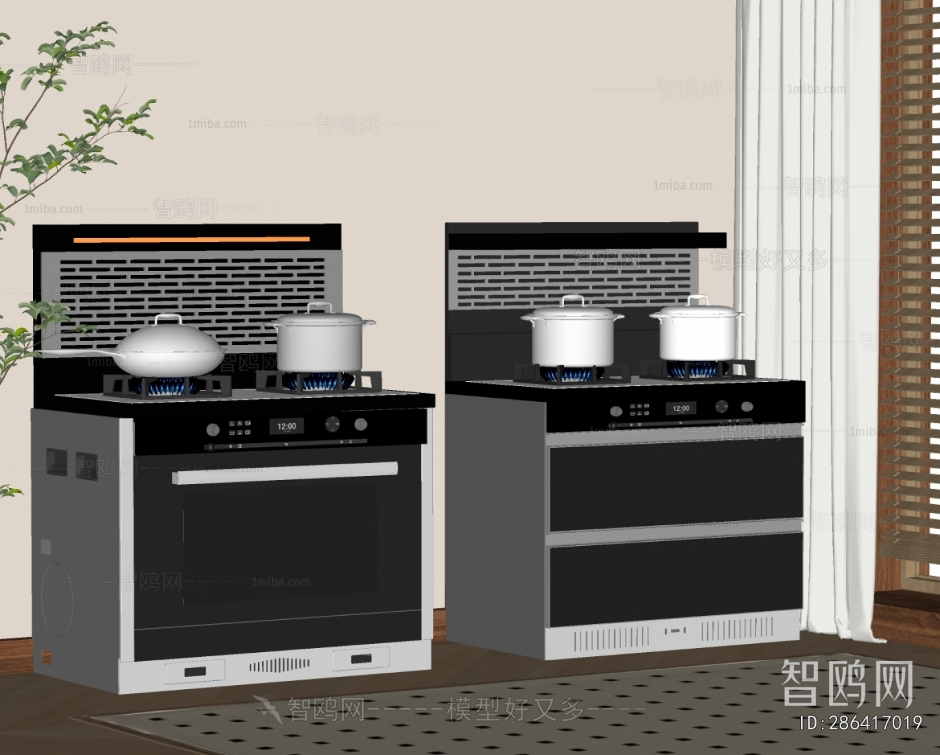 Modern Kitchen Electric Gas Range