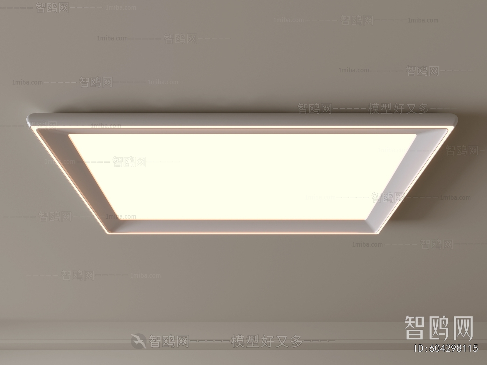 现代方形吸顶灯