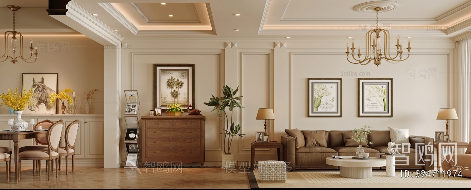 American Style A Living Room