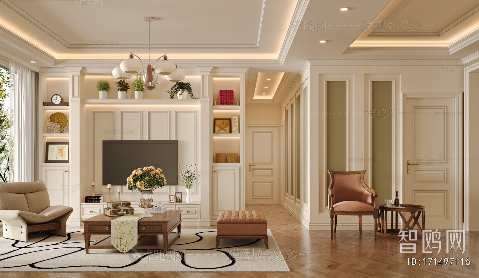 American Style A Living Room