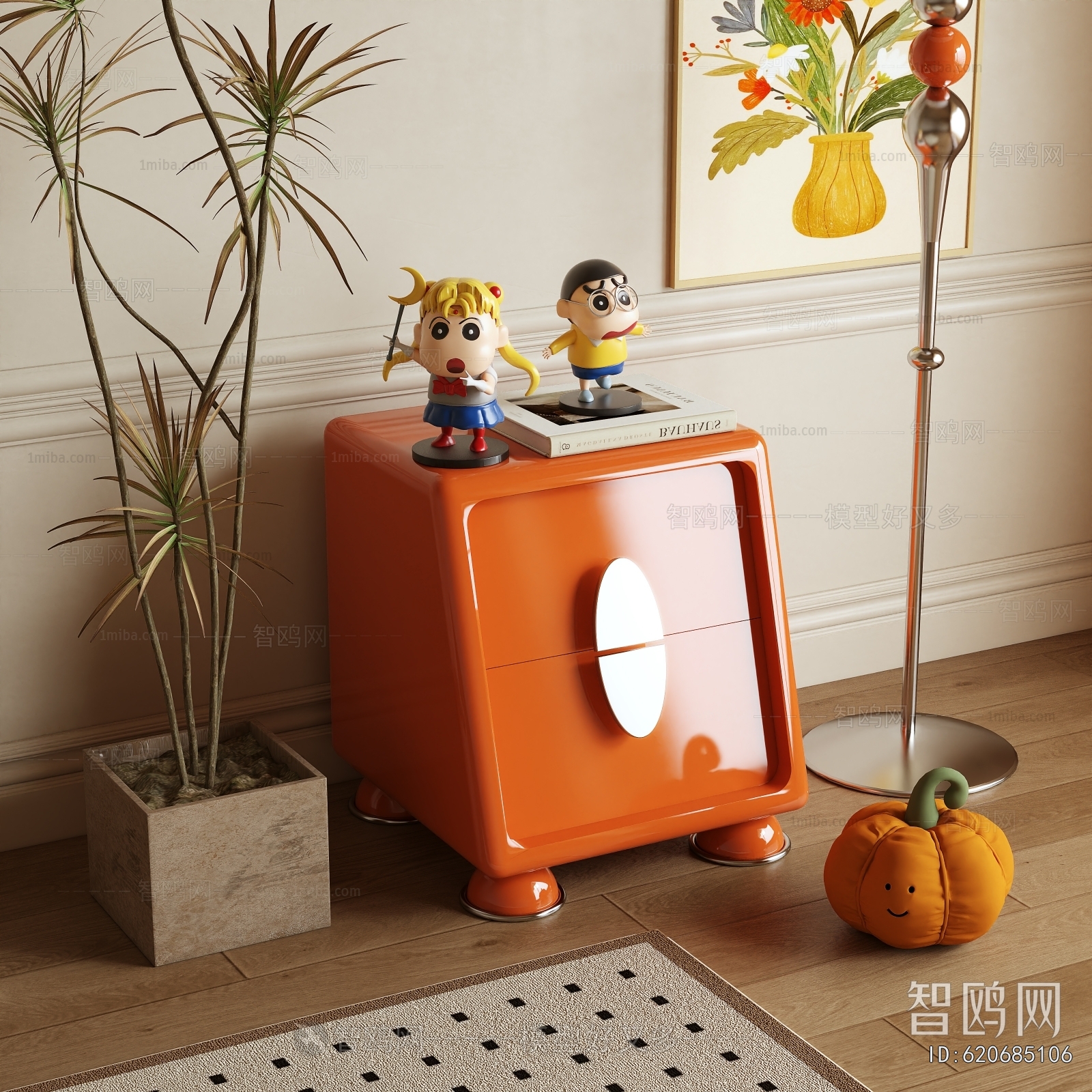 Modern Bedside Cupboard