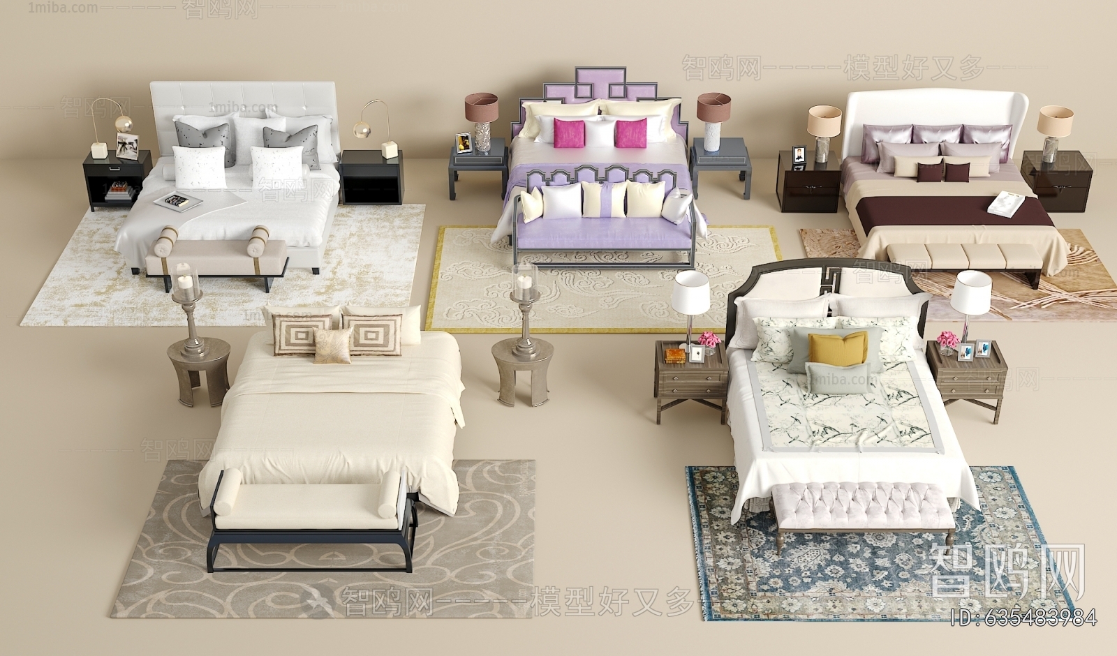 New Chinese Style Double Bed