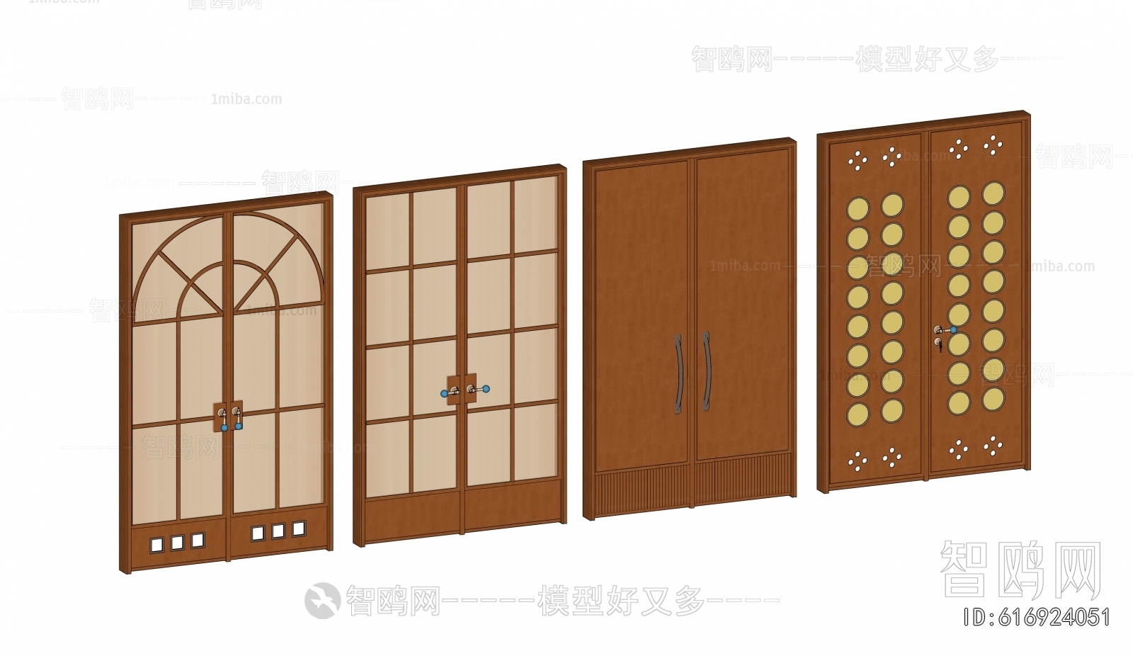 Retro Style Double Door