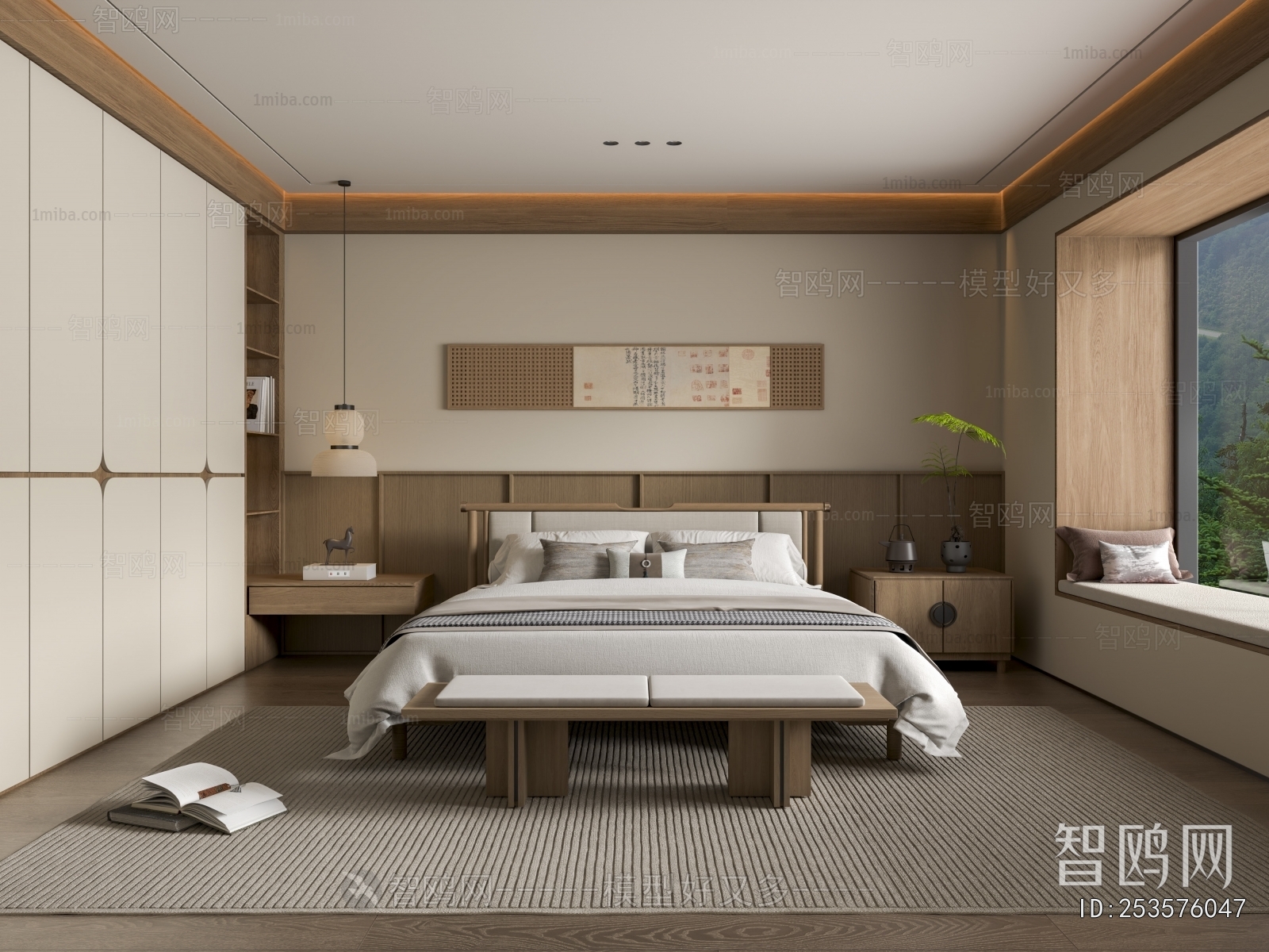 New Chinese Style Bedroom