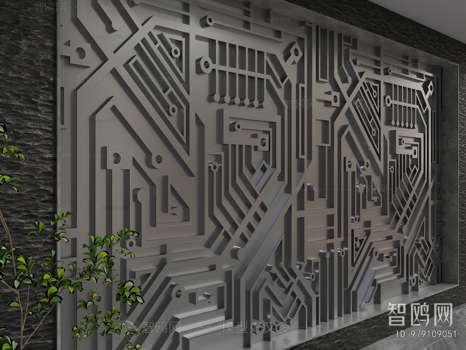 Industrial Style TV Wall