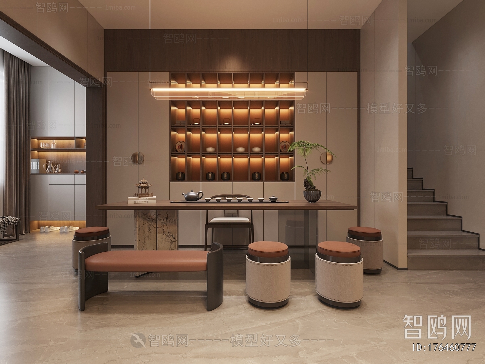 New Chinese Style Dining Room