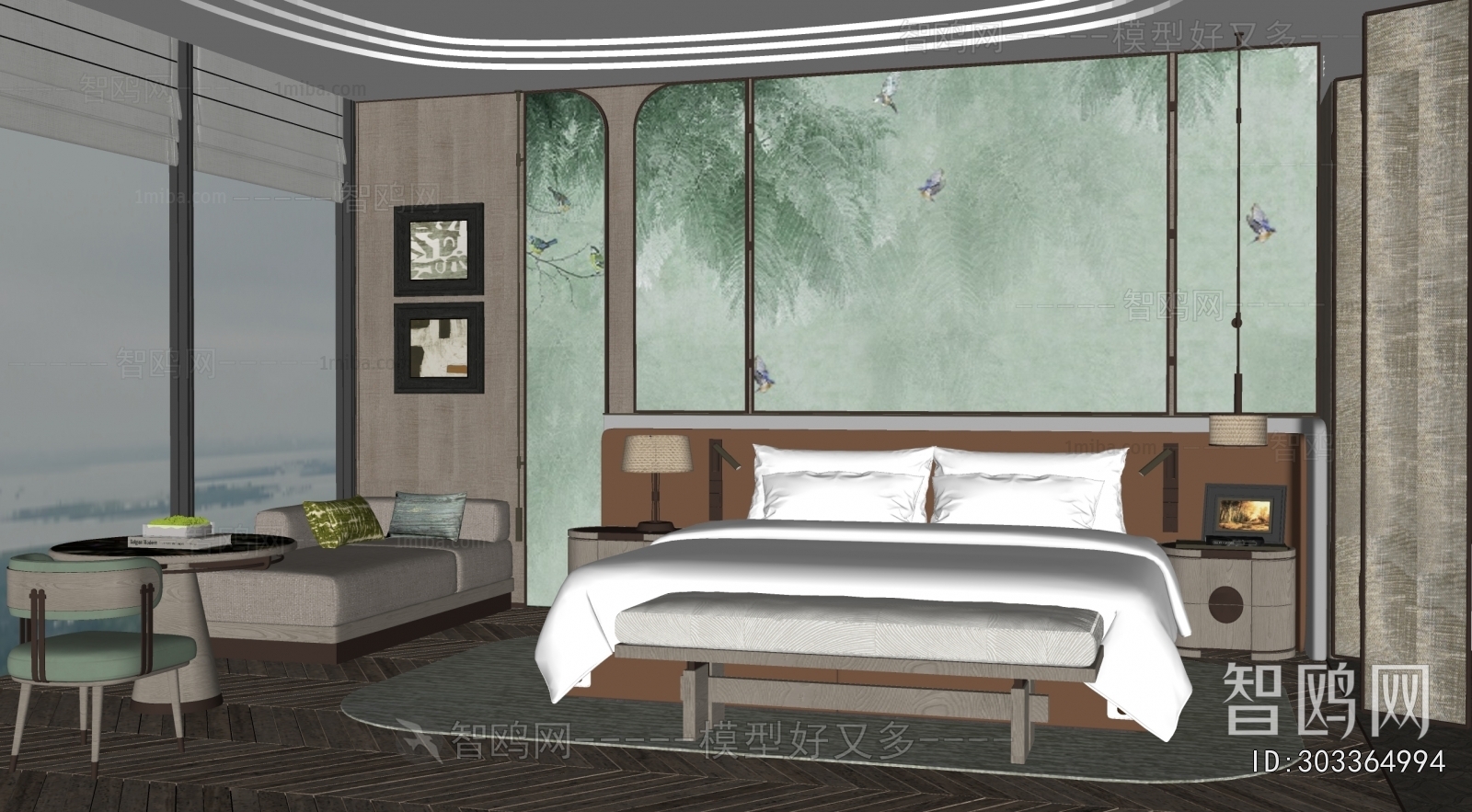 Modern Guest Room