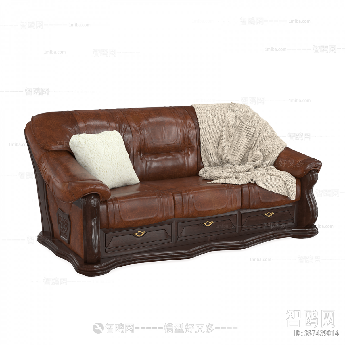 European Style Three-seat Sofa