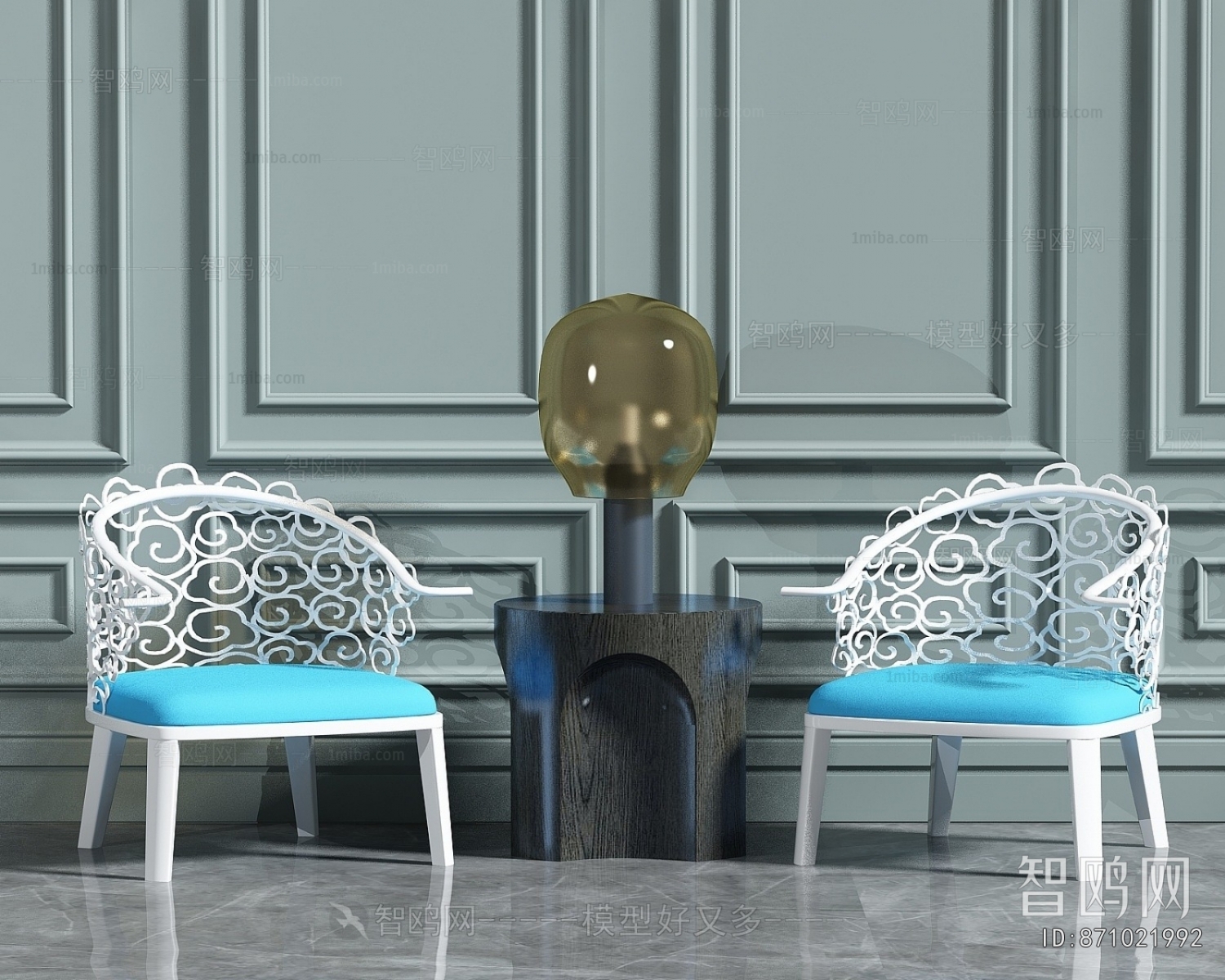 Simple European Style Lounge Chair