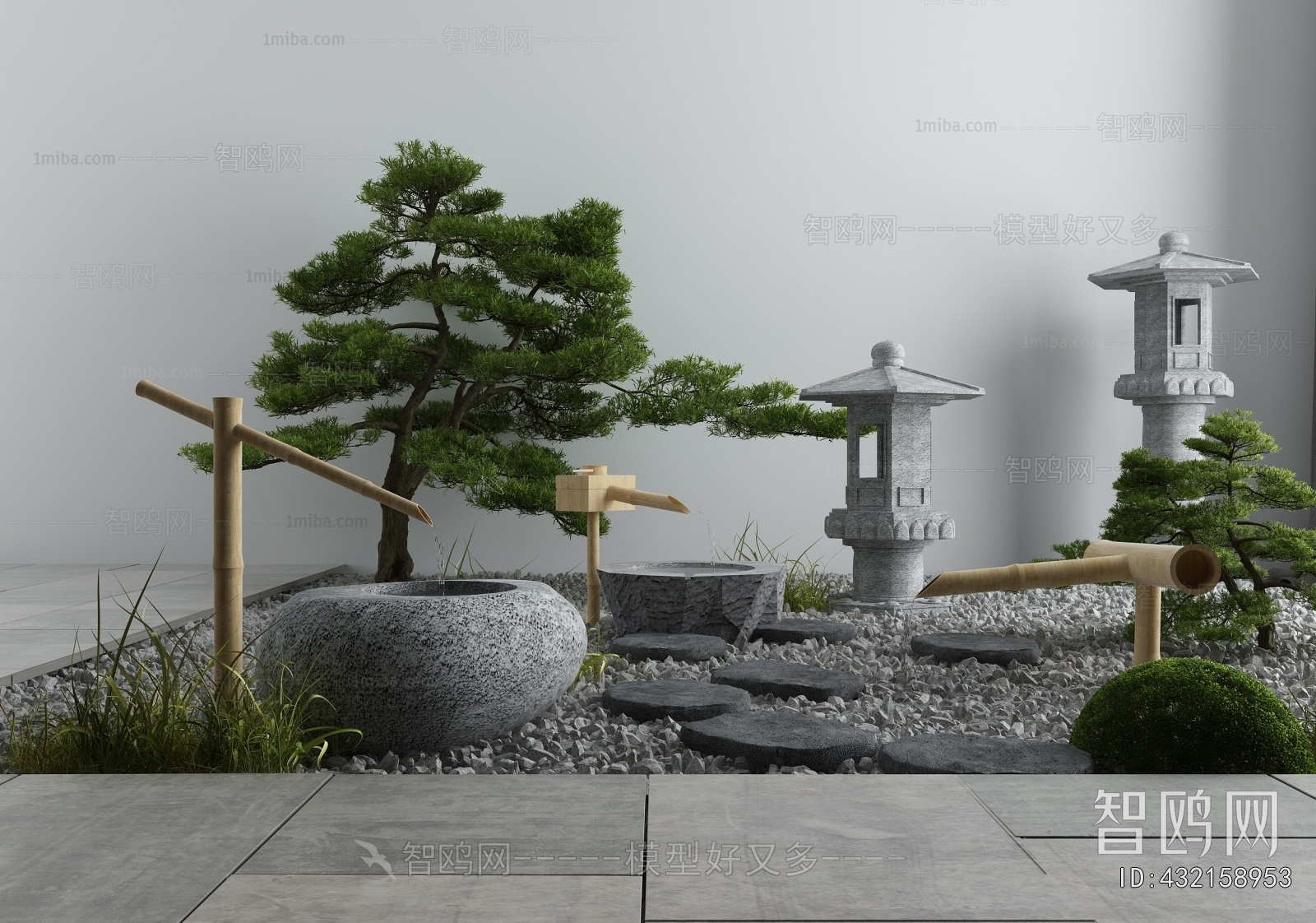 New Chinese Style Rockery Waterscape