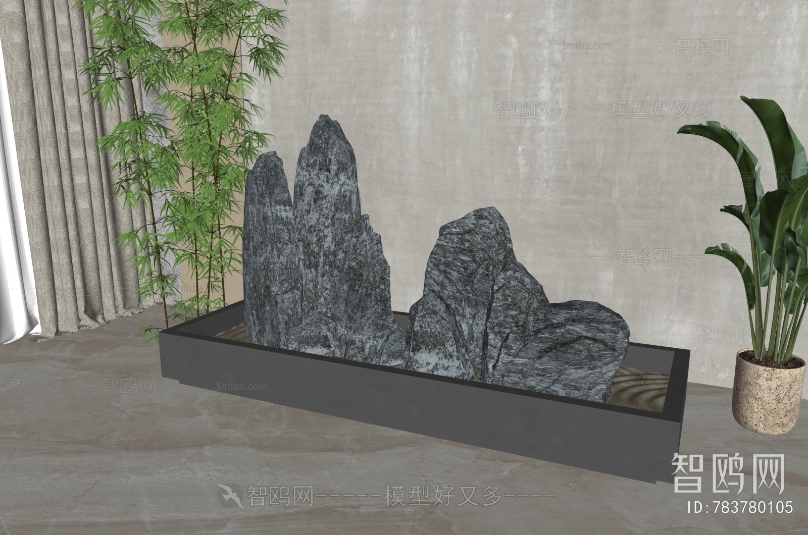 Modern Rockery Waterscape
