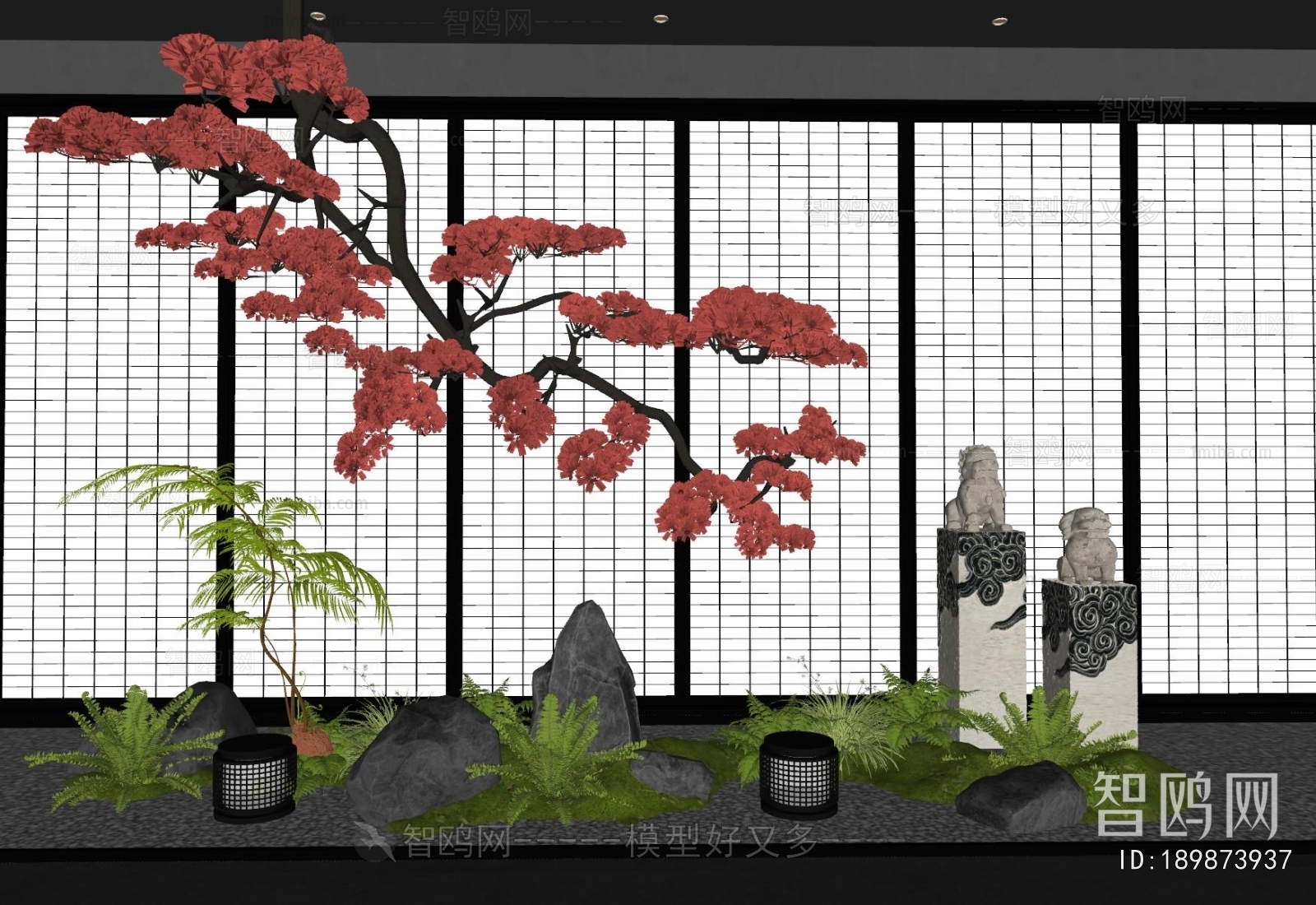 New Chinese Style Plant Landscaping