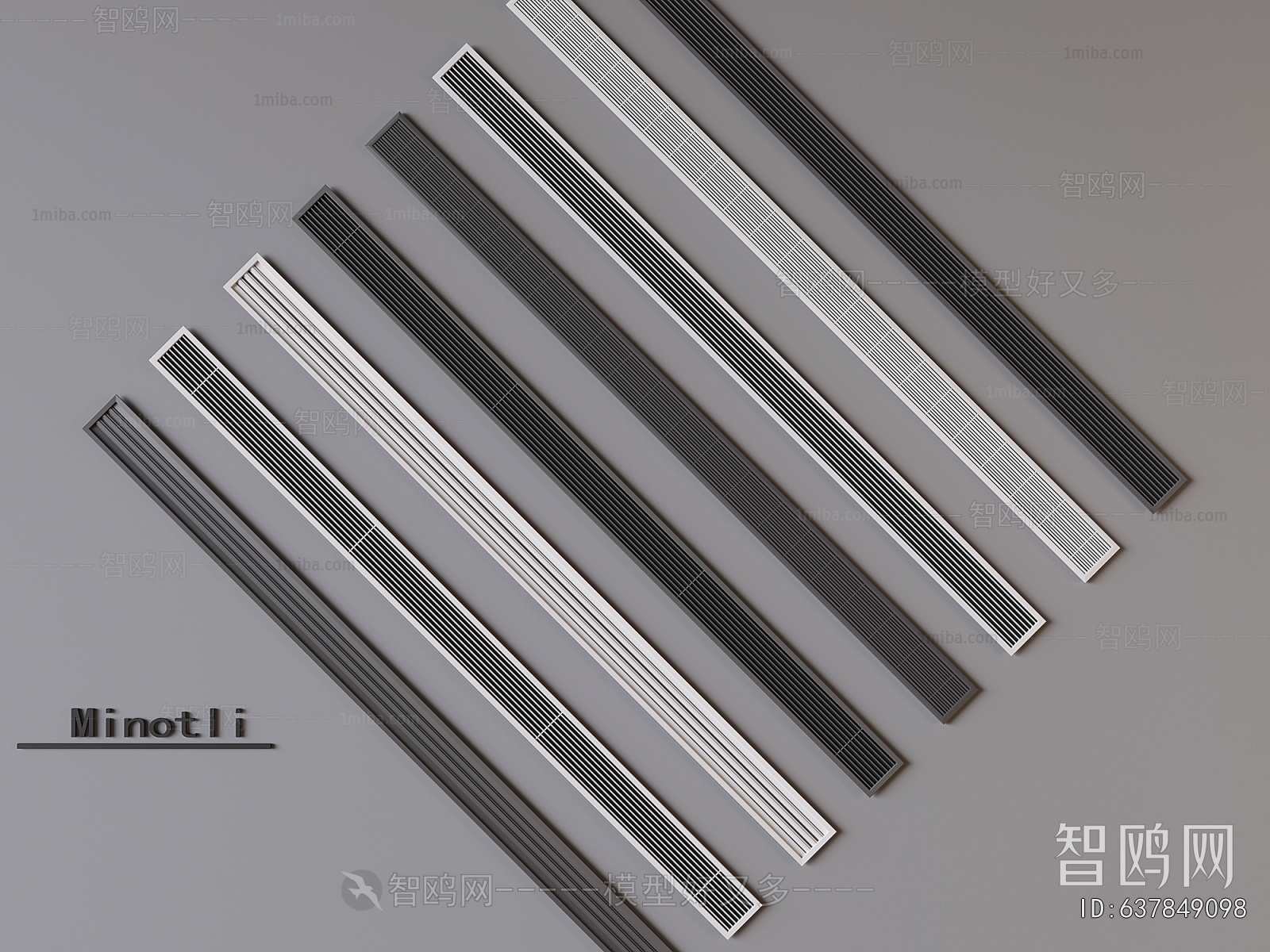 现代中央空调出风口组合