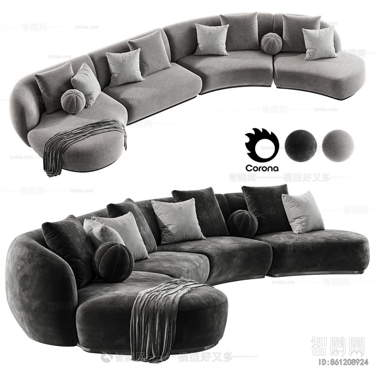 Modern Curved Sofa