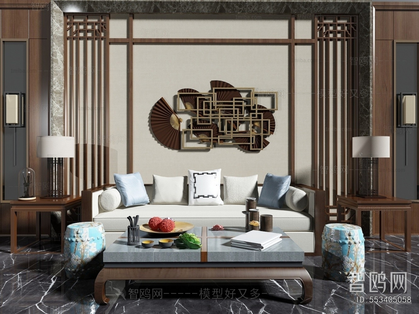 New Chinese Style Sofa Combination