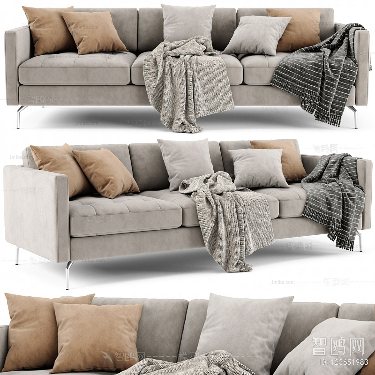 Modern Three-seat Sofa