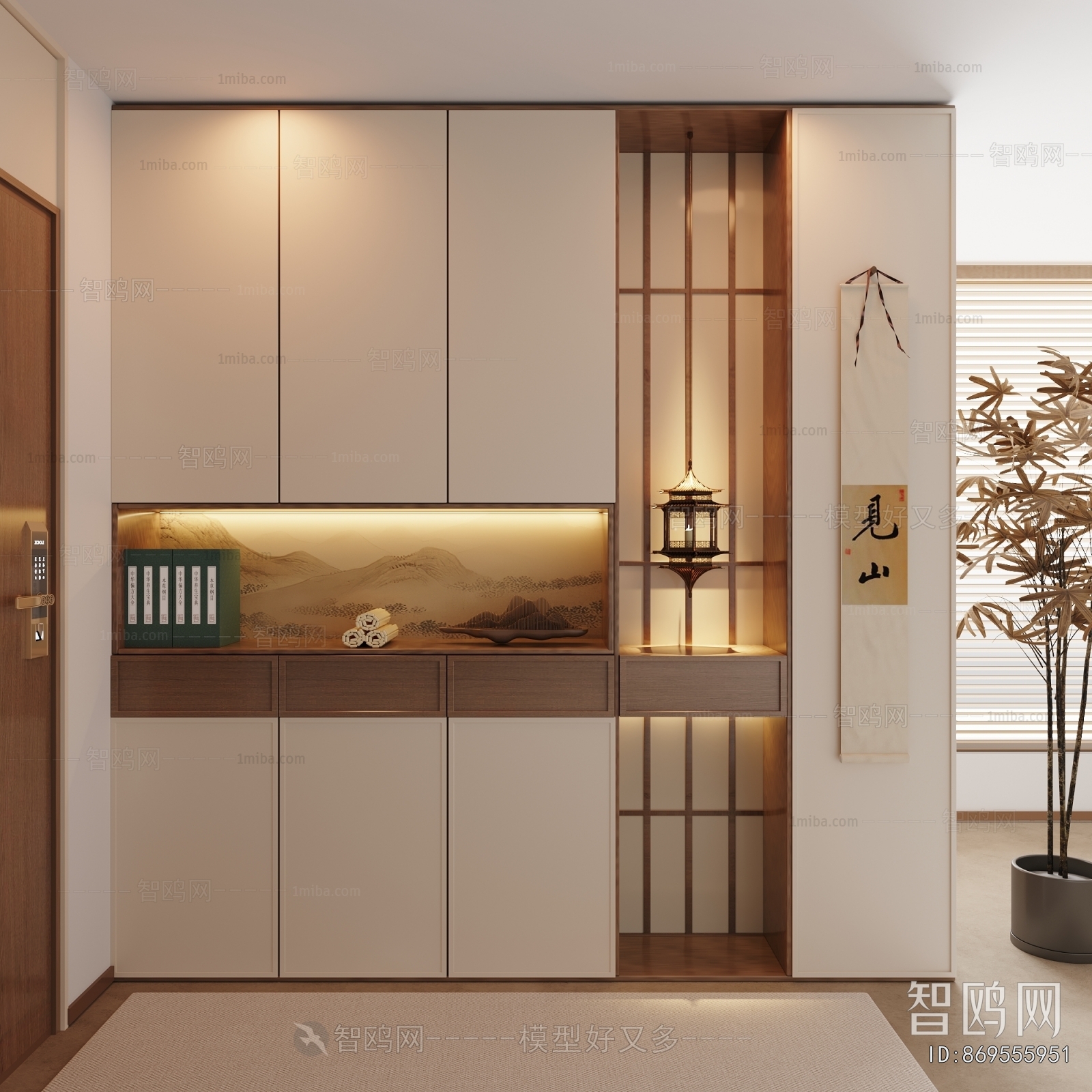 New Chinese Style Shoe Cabinet