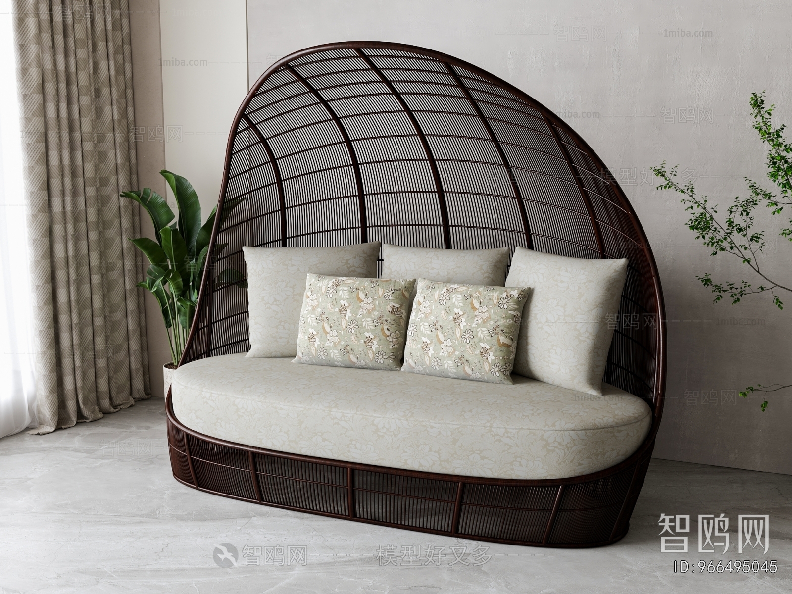 Southeast Asian Style Multi Person Sofa