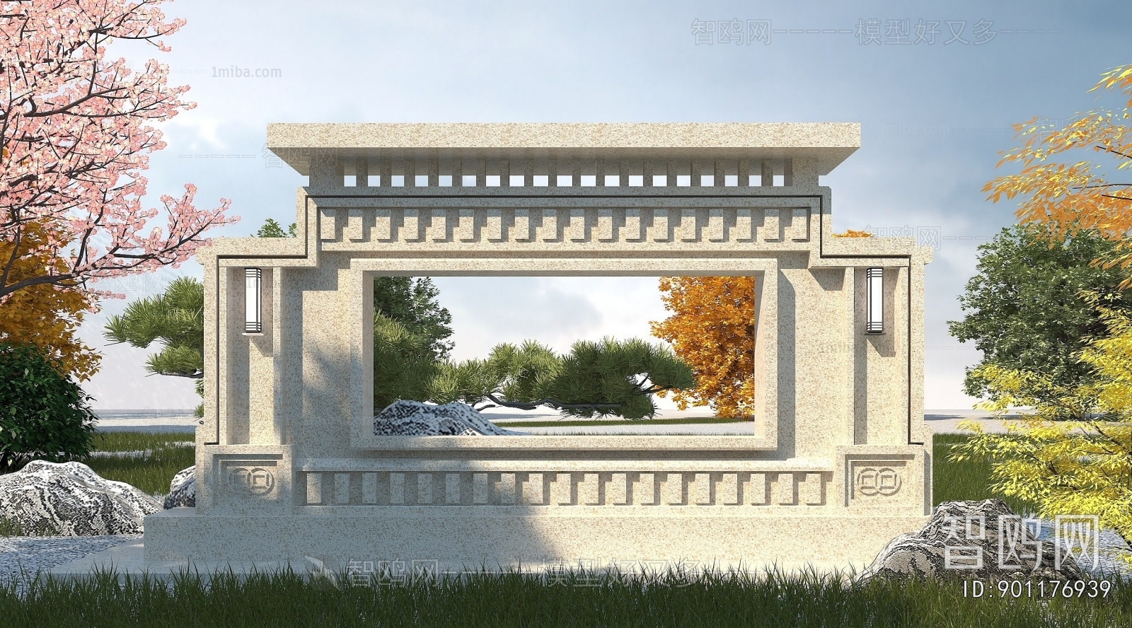 Chinese Style Landscape Wall