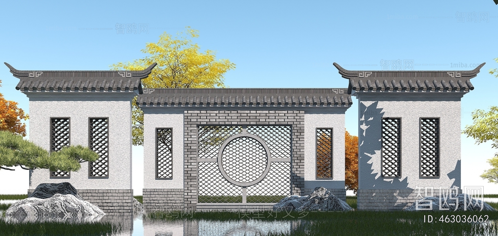 Chinese Style Landscape Wall