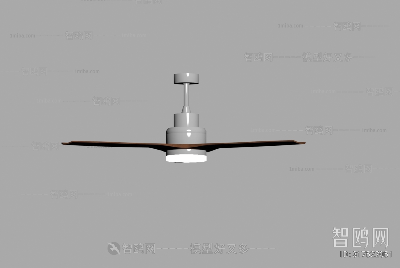 现代中古风风扇吊灯