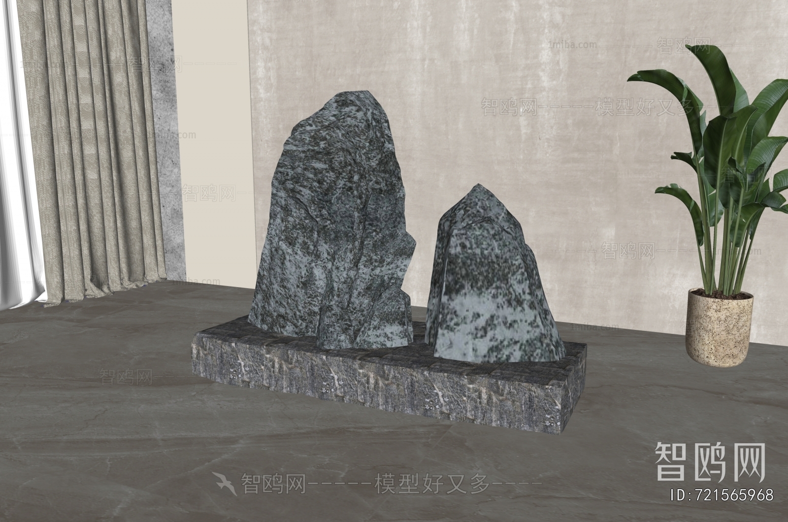 New Chinese Style Rockery Waterscape
