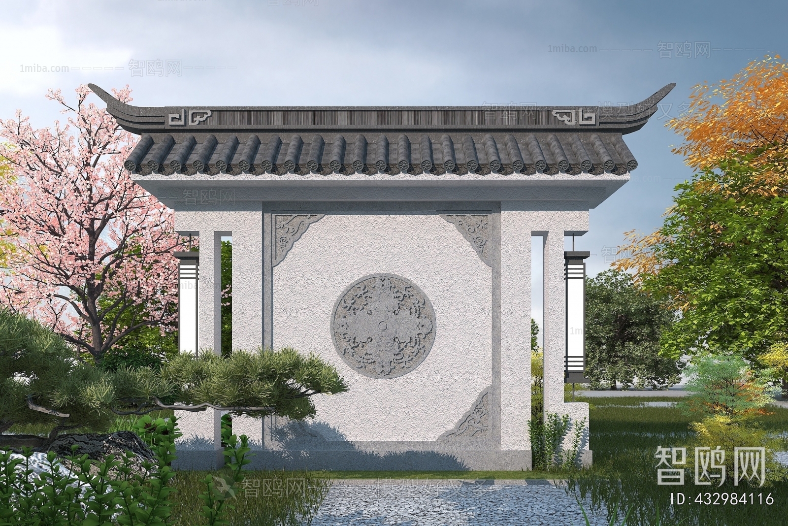 Chinese Style Landscape Wall