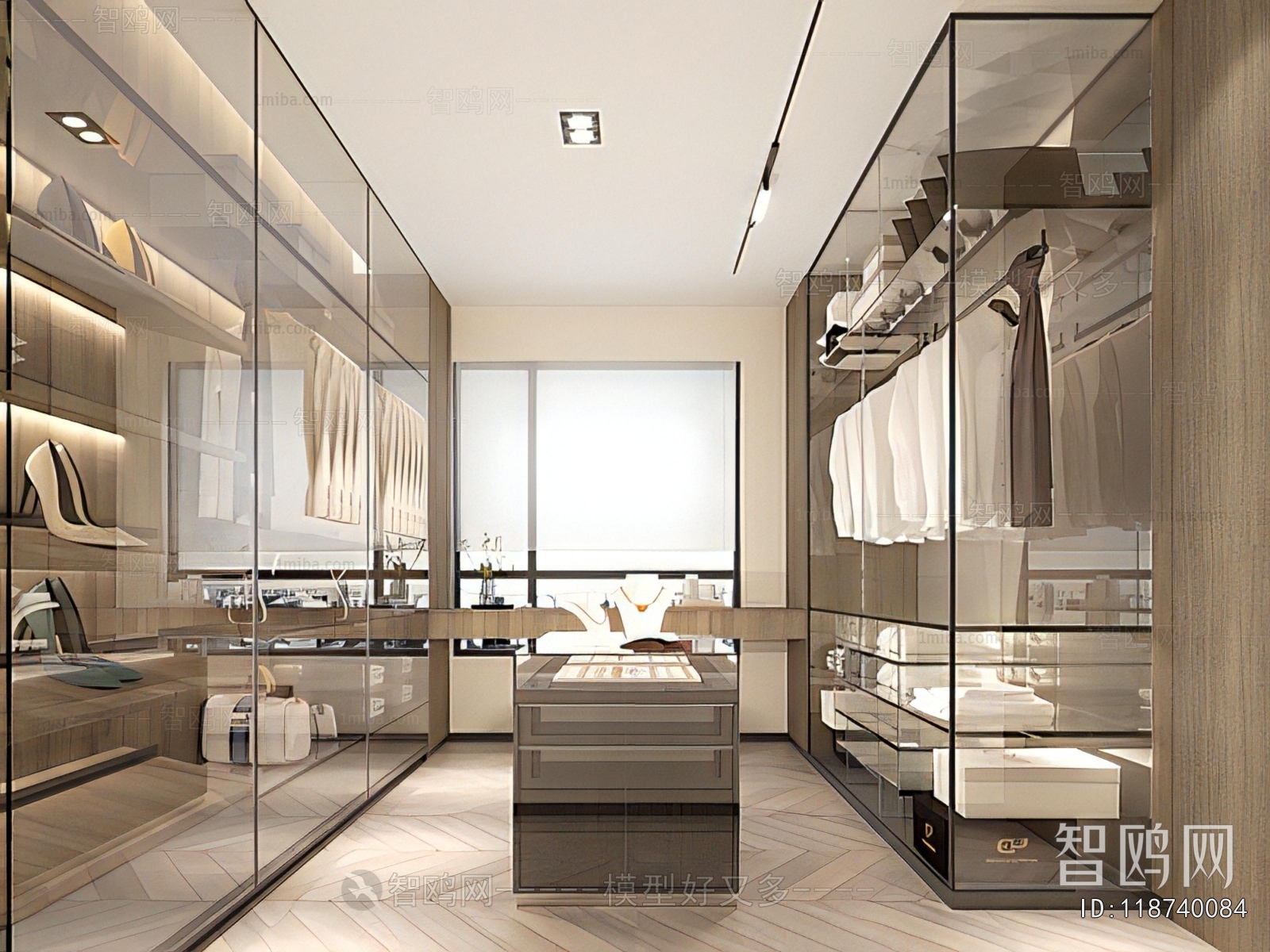 Modern Clothes Storage Area