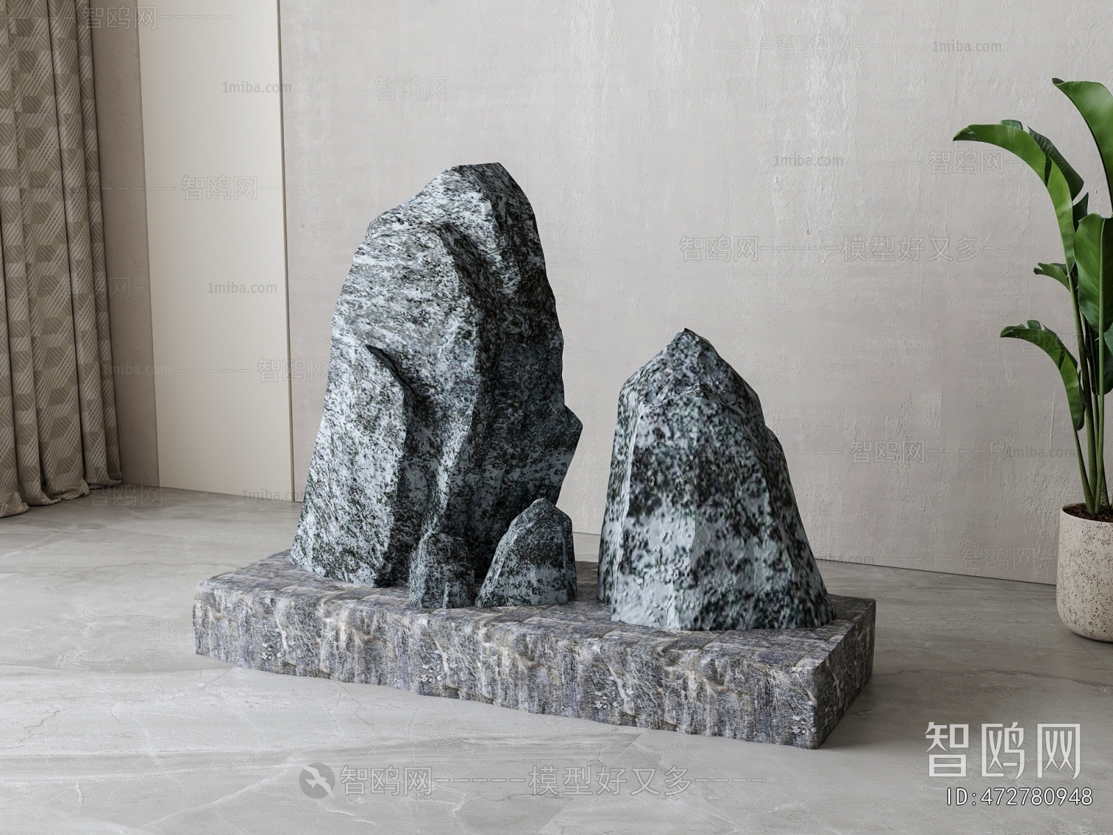 New Chinese Style Rockery Waterscape