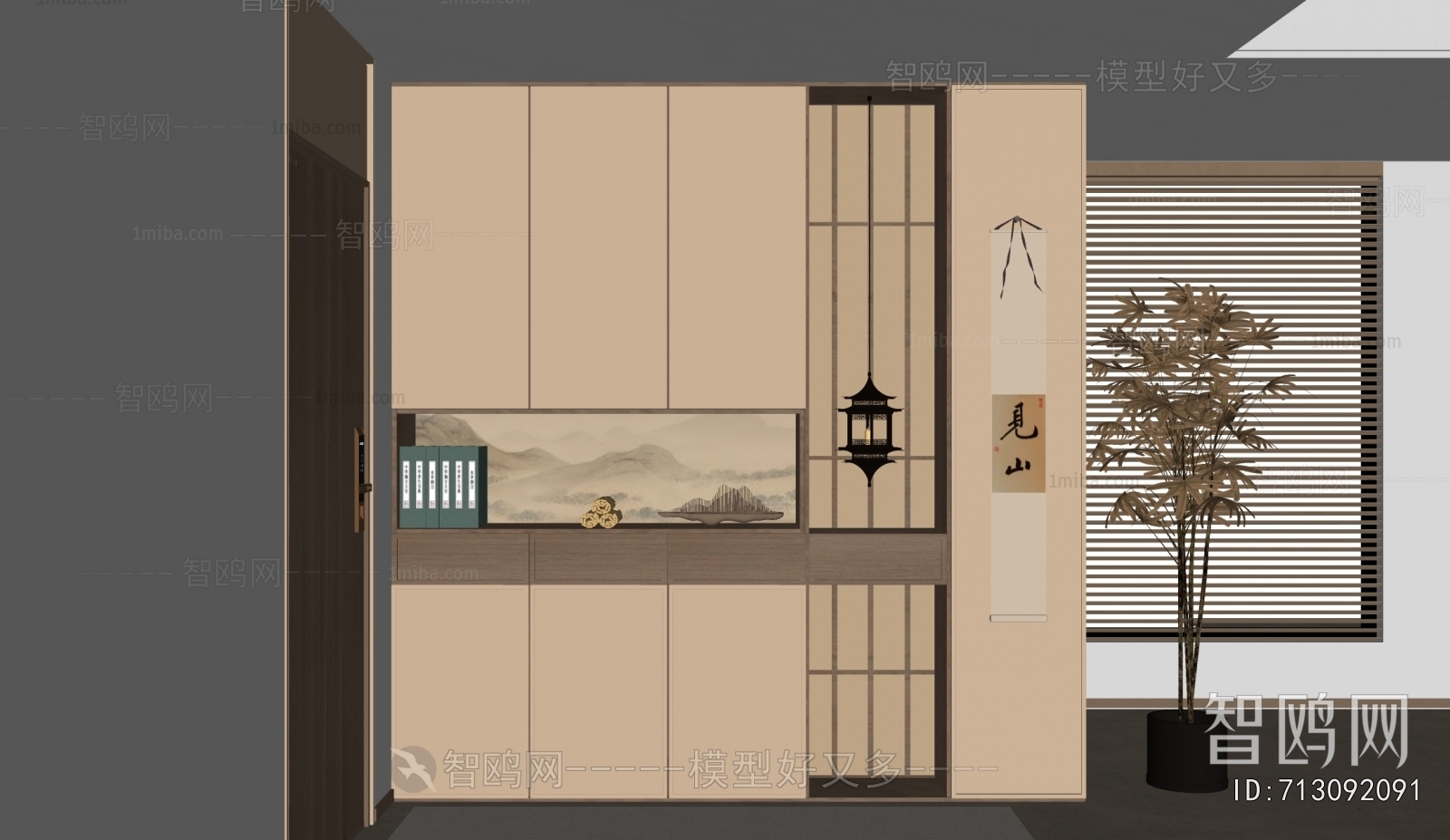 New Chinese Style Shoe Cabinet