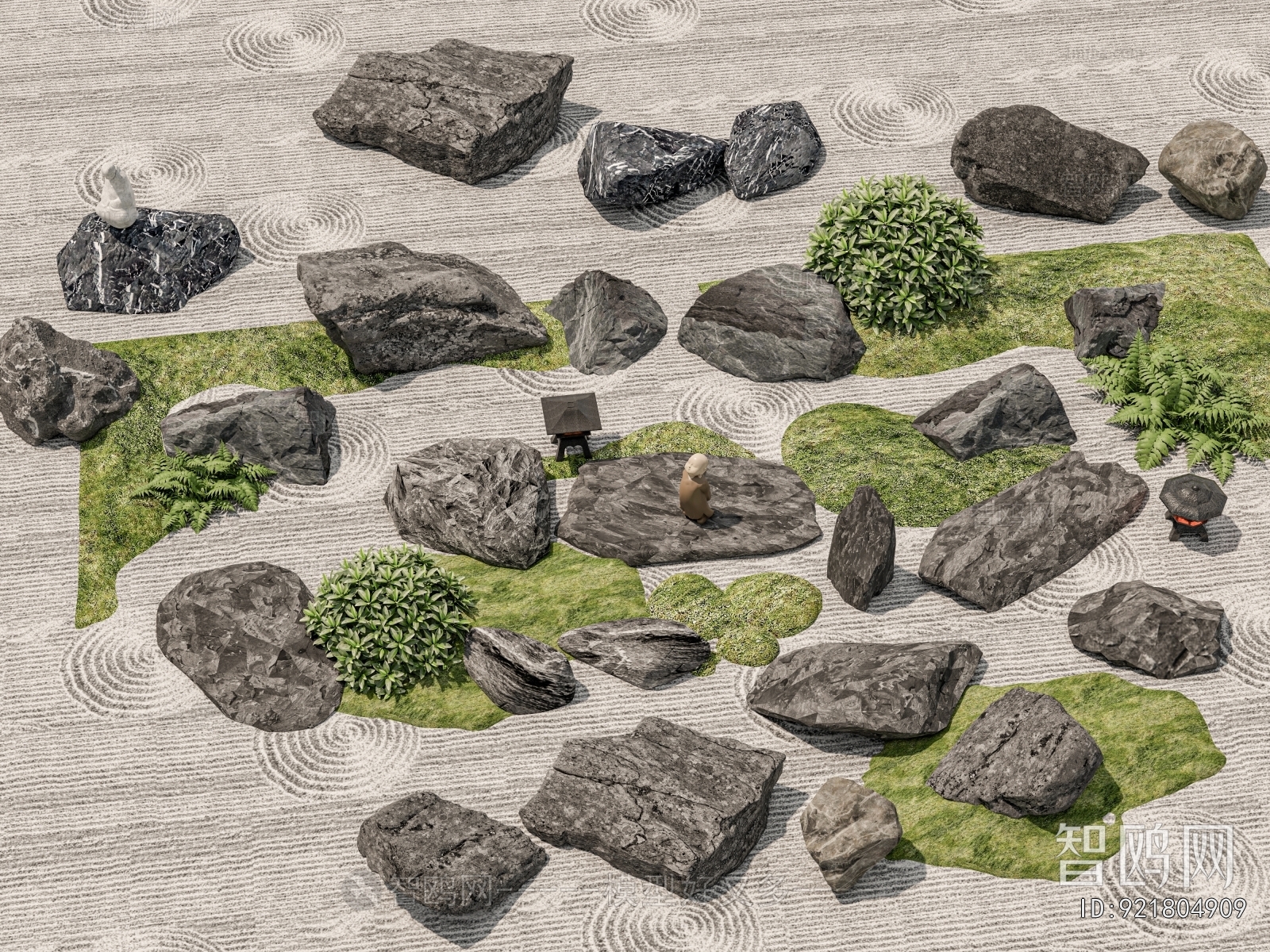 New Chinese Style Rockery Waterscape