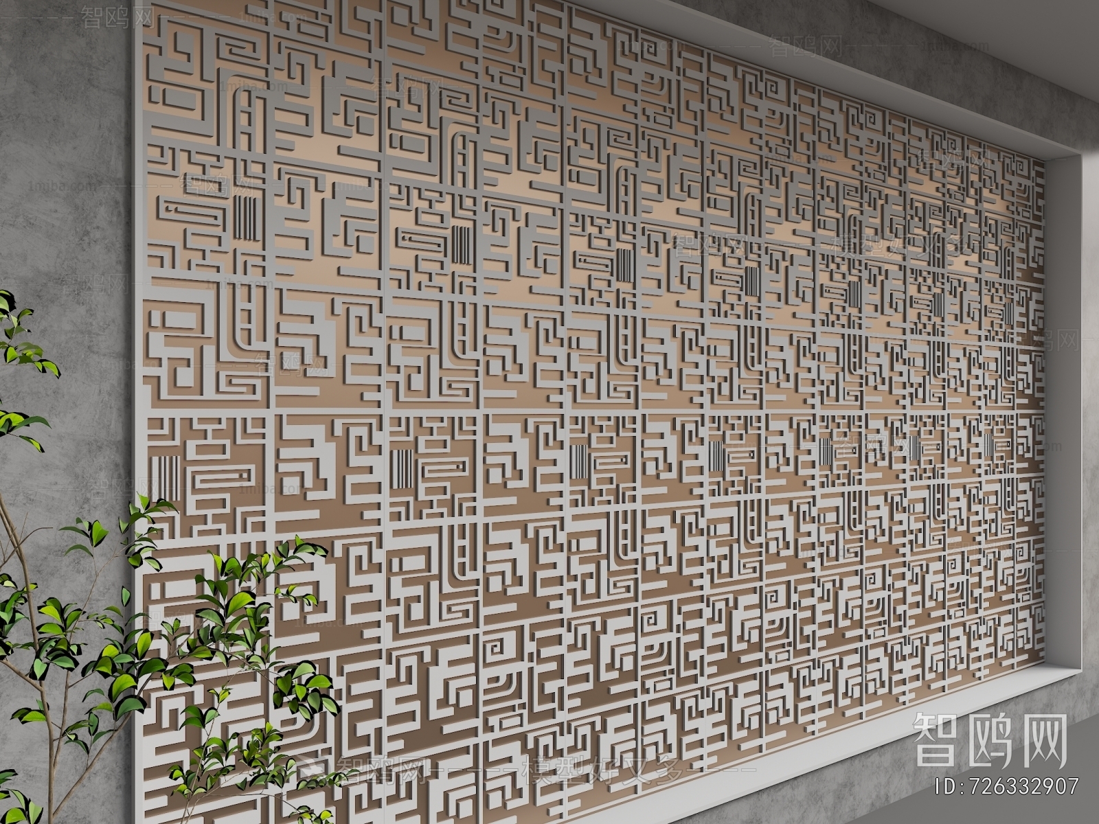 New Chinese Style TV Wall