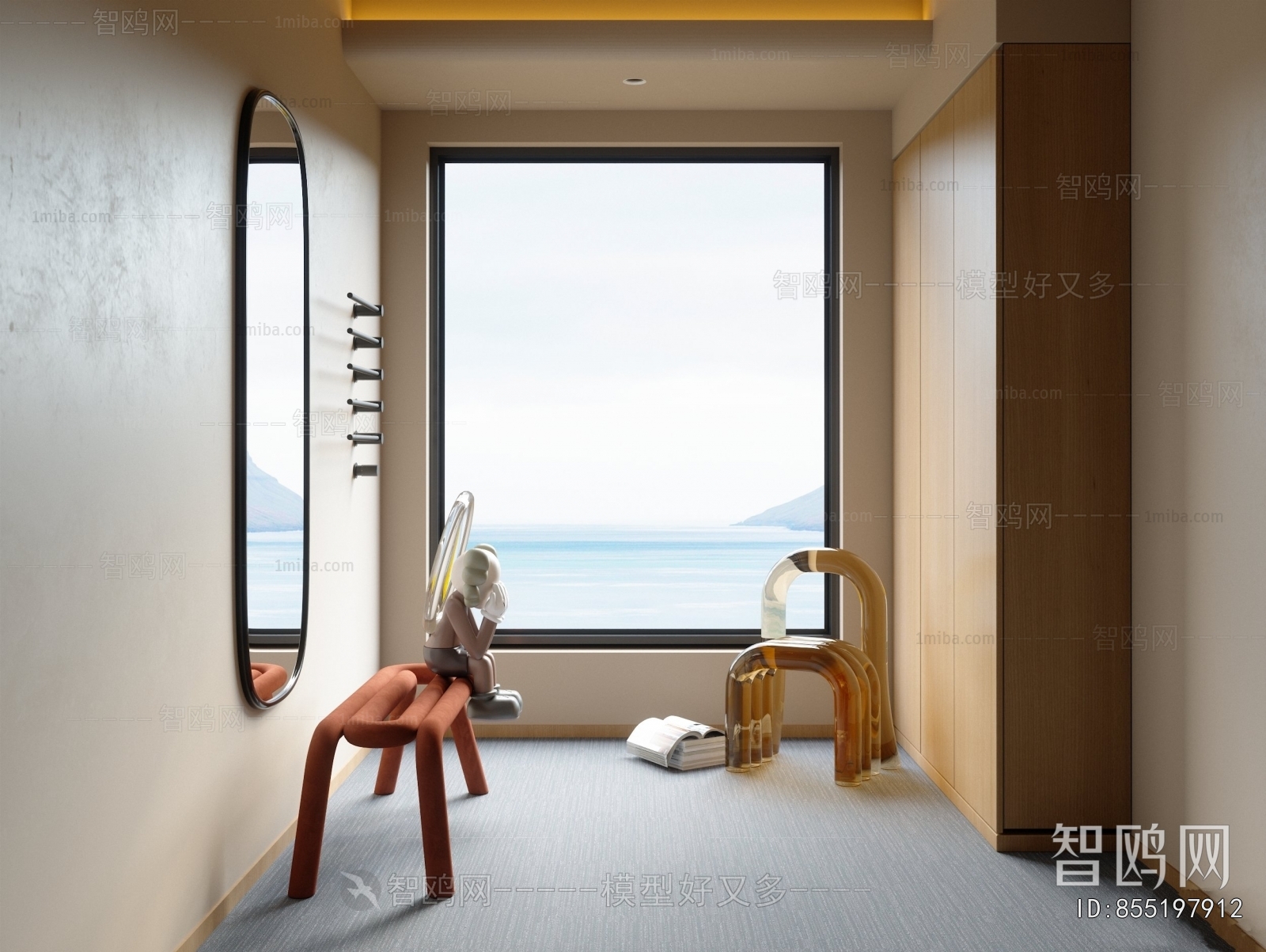 Modern Clothes Storage Area