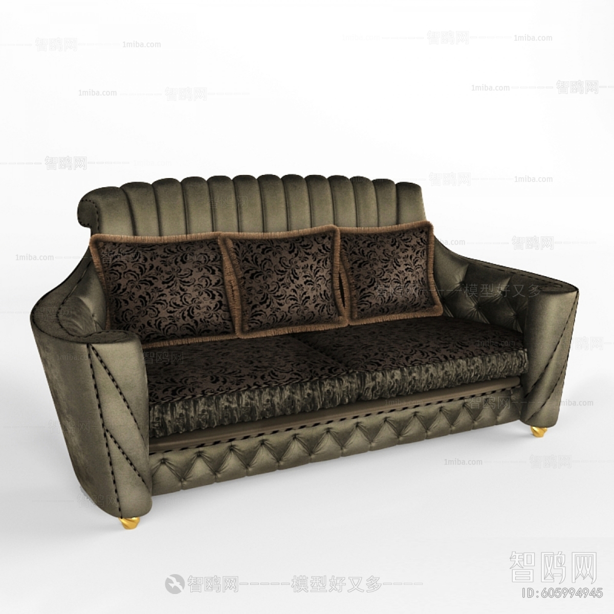 Simple European Style A Sofa For Two