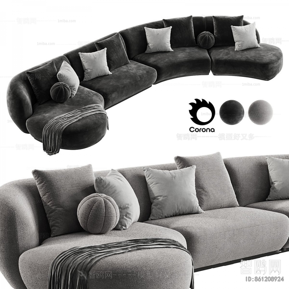 Modern Curved Sofa