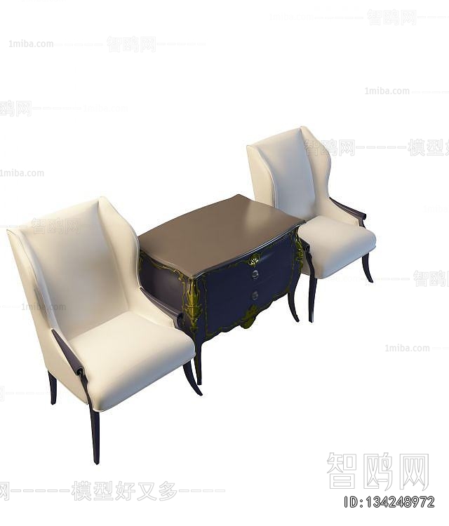 Simple European Style Lounge Chair