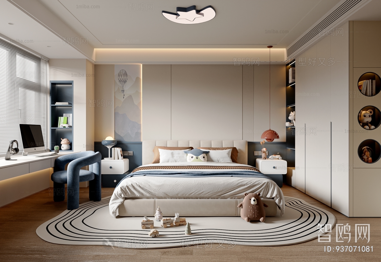 Modern Boy's Room And Son's Room