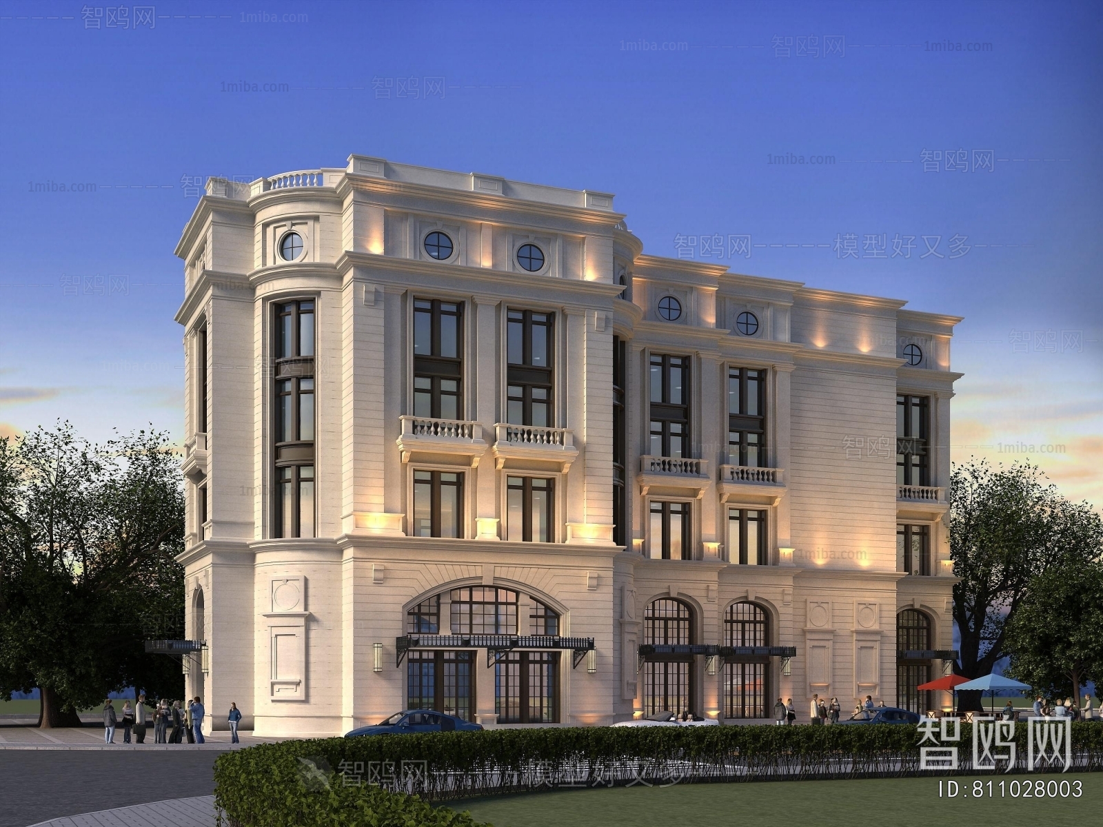 European Style Appearance Of Commercial Building