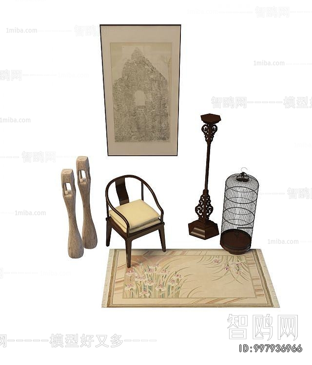 Simple European Style Lounge Chair