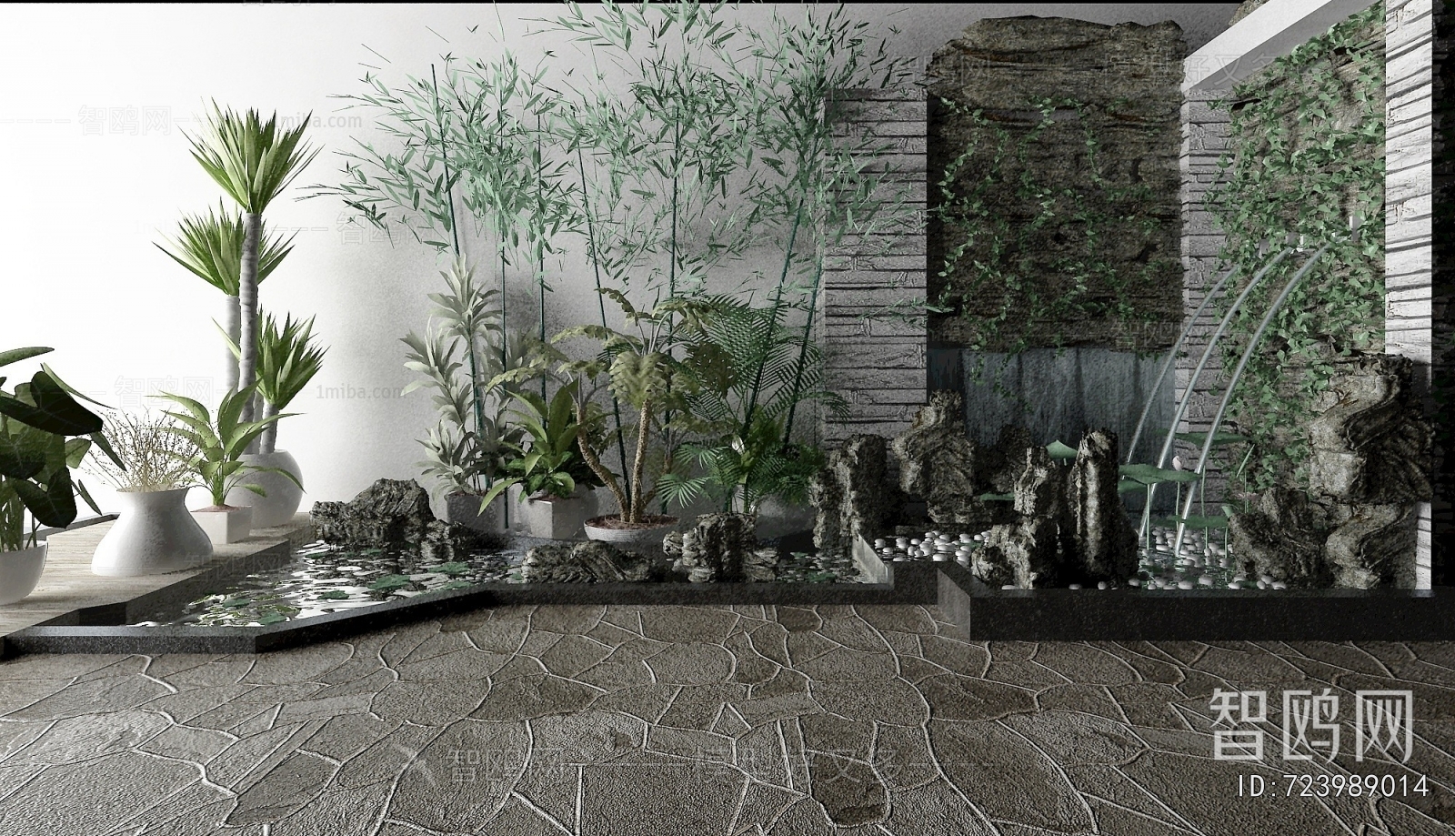 Modern Rockery Waterscape