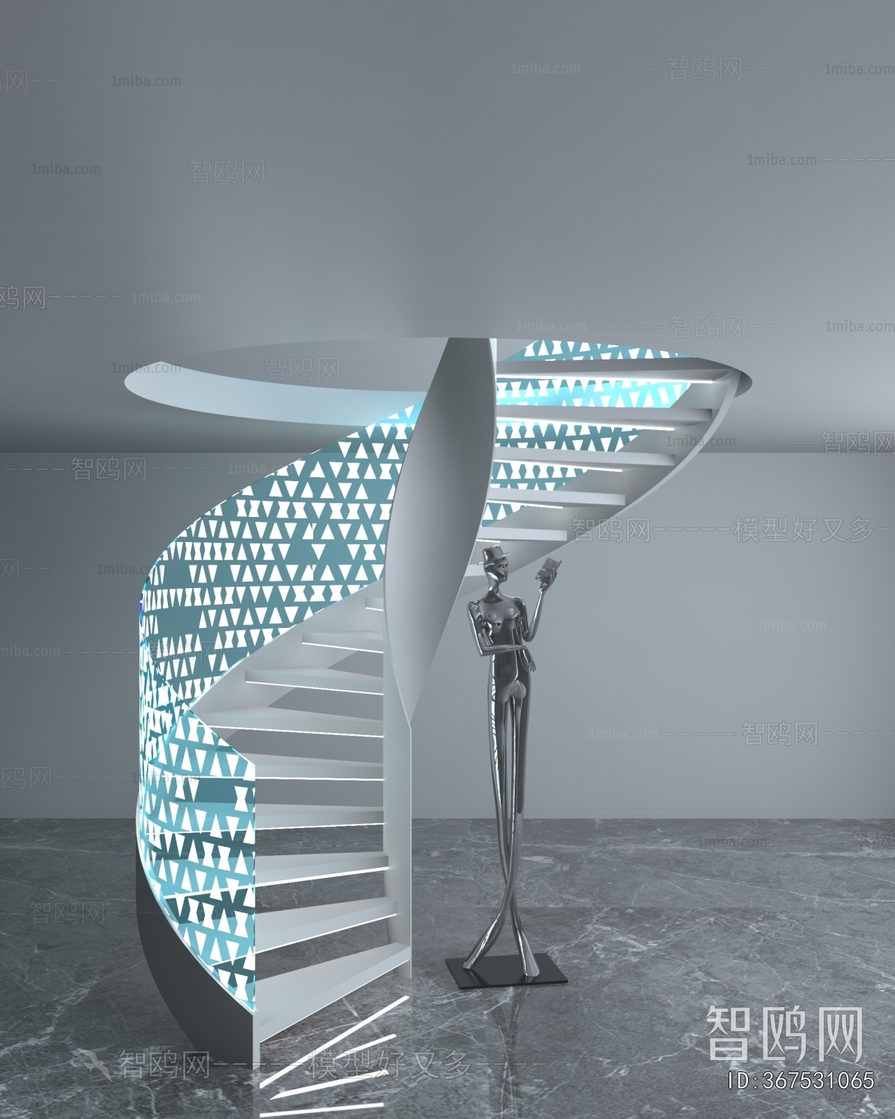 Modern Rotating Staircase