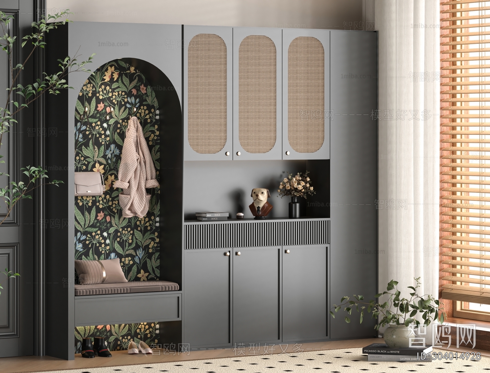 French Style Shoe Cabinet