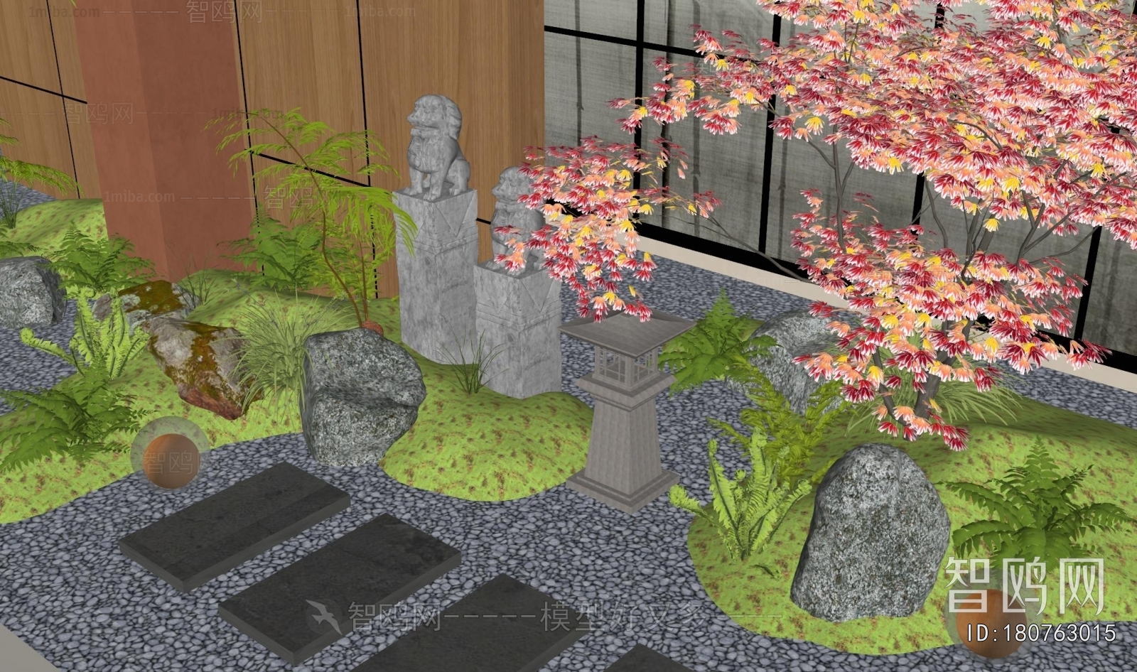 New Chinese Style Plant Landscaping