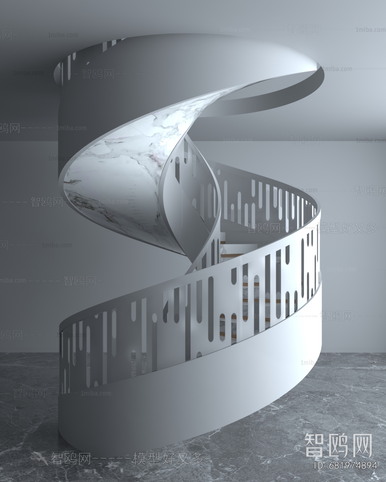 Modern Rotating Staircase