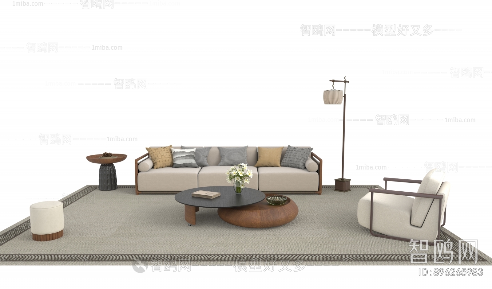 New Chinese Style Sofa Combination