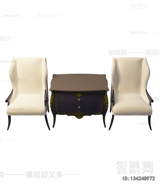 Simple European Style Lounge Chair