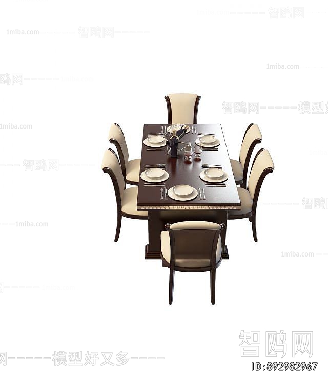 European Style Dining Table And Chairs