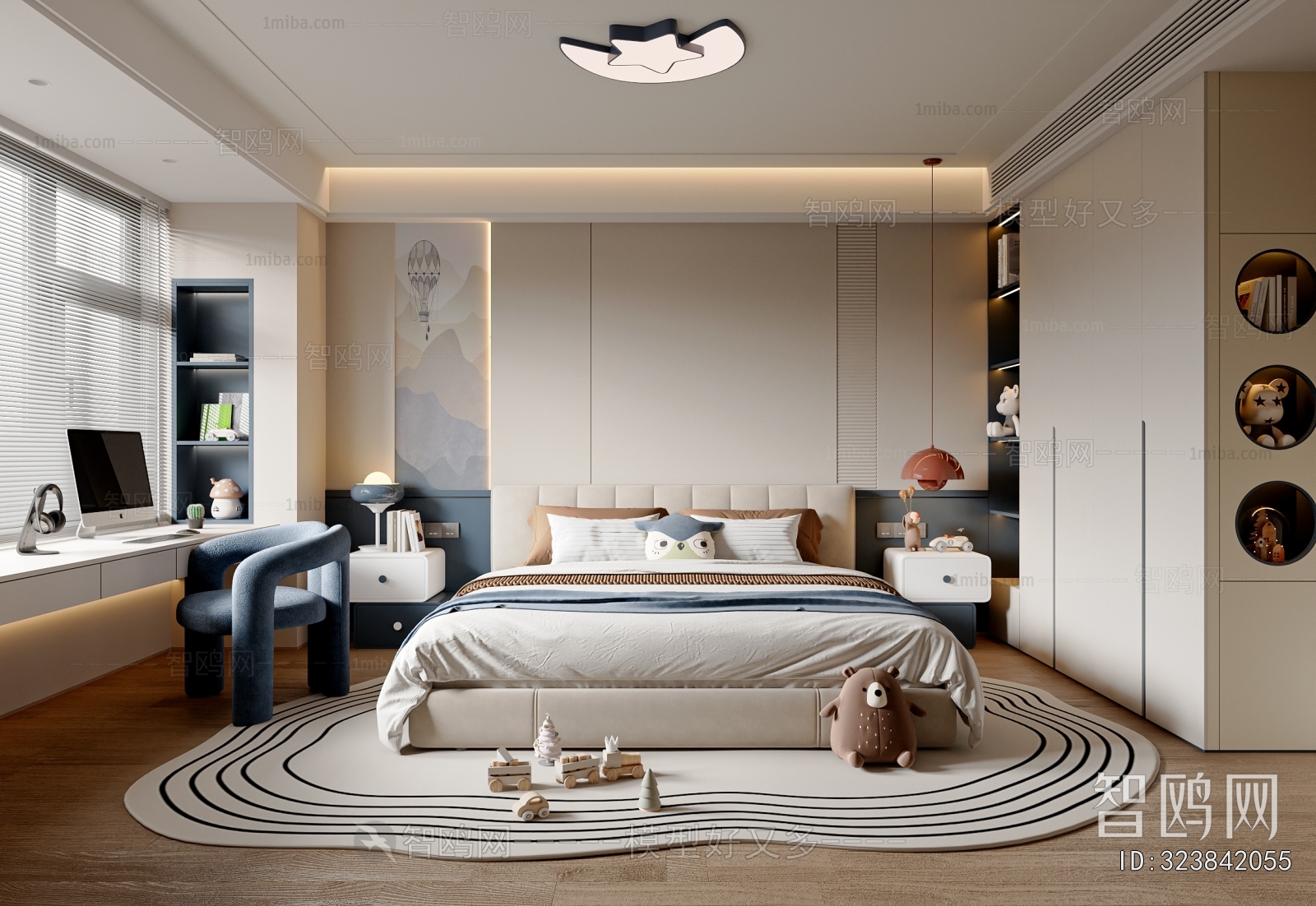 Modern Boy's Room And Son's Room