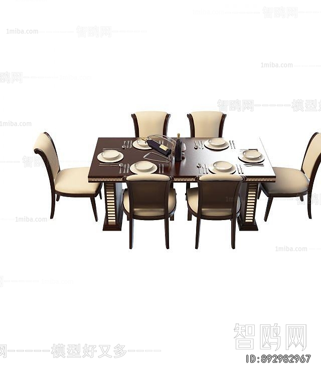 European Style Dining Table And Chairs